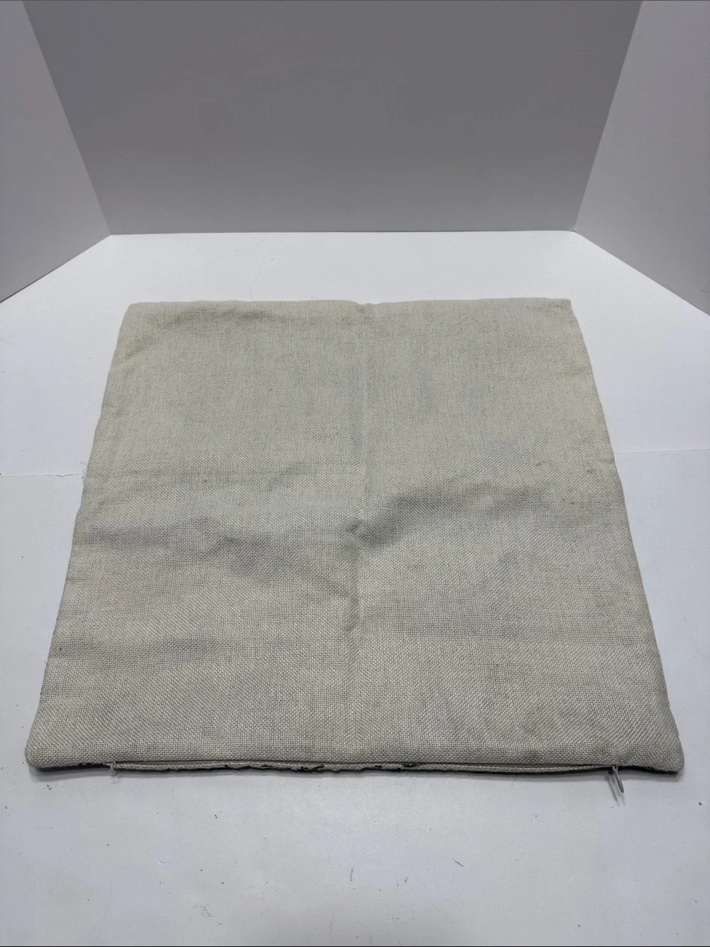 Make Yourself At Home Square Pillow Cover in Soft Cream
